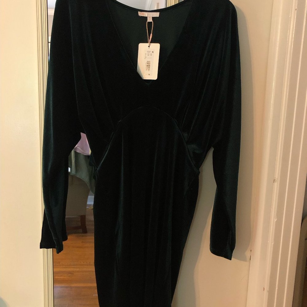 Gianni Binni Medium Forest Green Velvet Dress